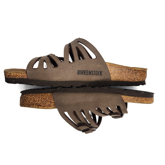 Birkenstock Granada Brown Leather Sandal Womans 5-5.5 - Picture 4 of 5